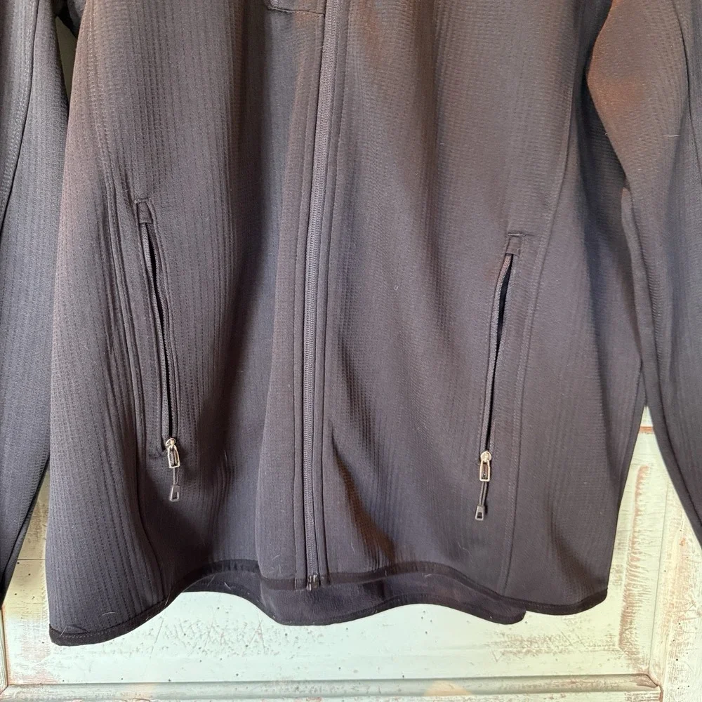 Eddie Bauer Mens Lightweight Jacket Zippered‎ Pockets XL Black 100% Polyester